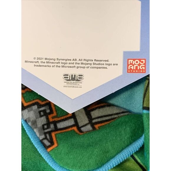 Minecraft Boys Pajama Set PJs 2-Pc Set Kids Sleepwear Long Sleeve Coat Style - Picture 6 of 12